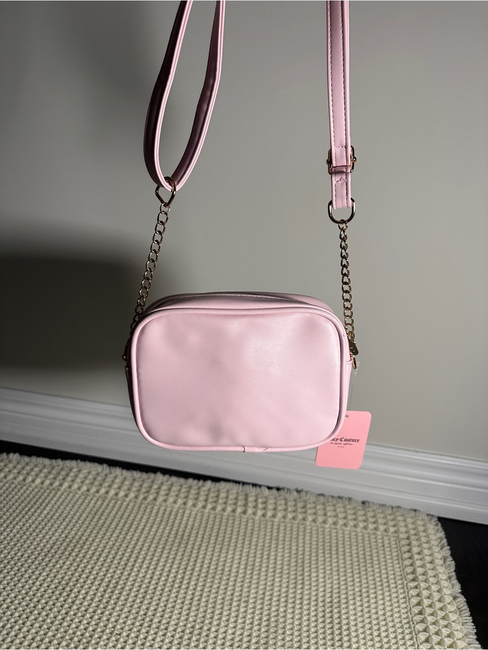 Juicy Couture Light Pink Quilted Purse with Charms - Picture 2 of 3